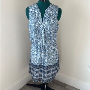 GAP Blue and White Midi Dress